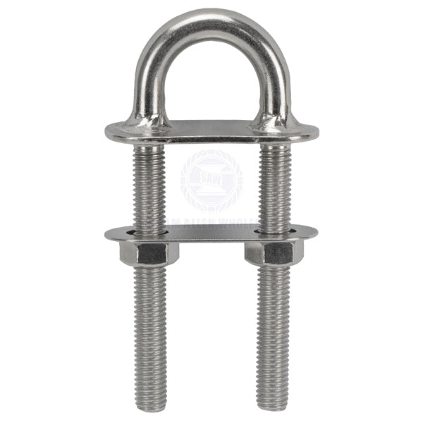 U-BOLTS - WELDED FACE PLATE - STAINLESS STEEL