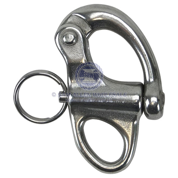 SNAP SHACKLE - FIXED EYE - STAINLESS STEEL