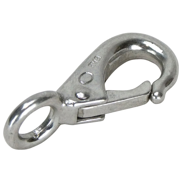 SNAP HOOKS - FIXED EYE - CAST STAINLESS STEEL