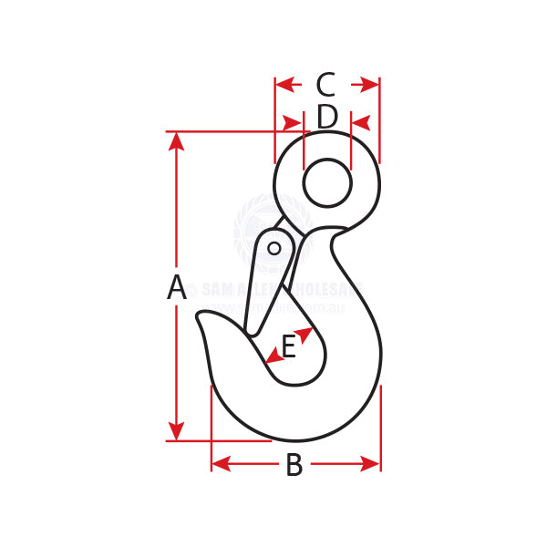 SNAP HOOKS - FIXED - CAST STAINLESS STEEL
