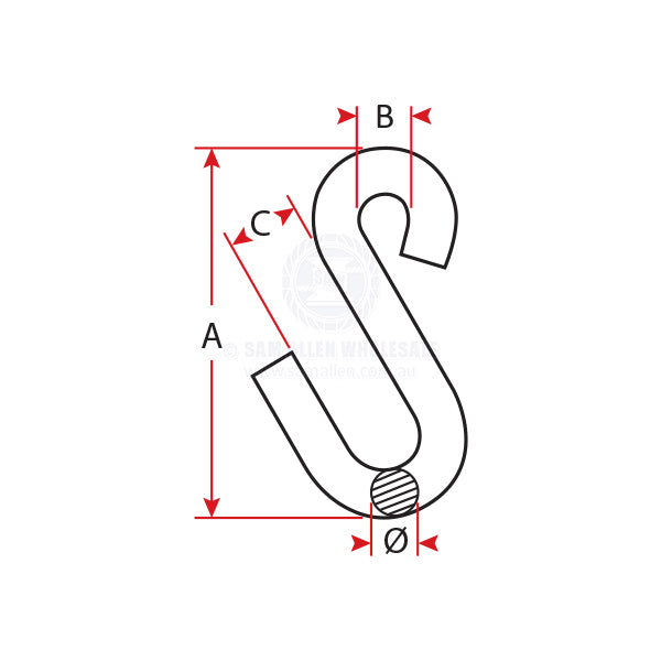 RILEY S HOOKS - SMALL STAINLESS STEEL