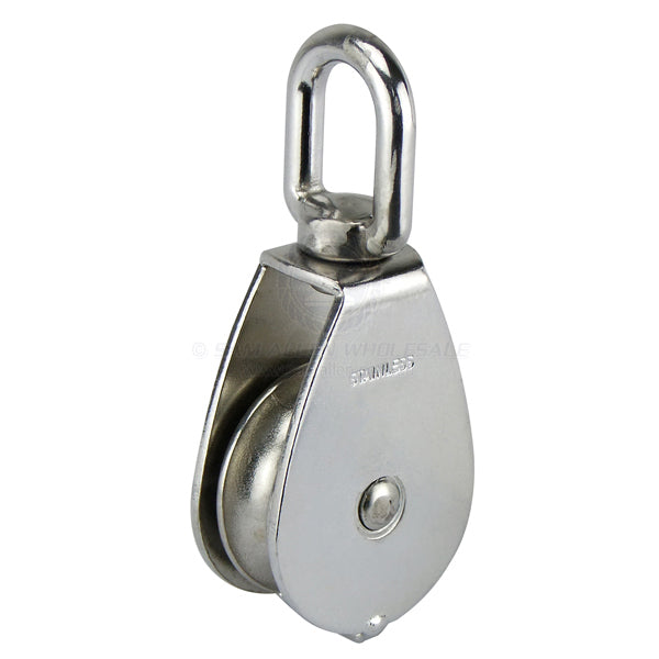 PULLEY - SINGLE - SWIVEL TOP - S/S