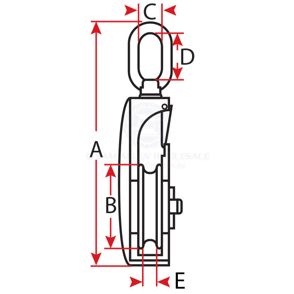 BLOCK - SINGLE SEINE - STAINLESS STEEL