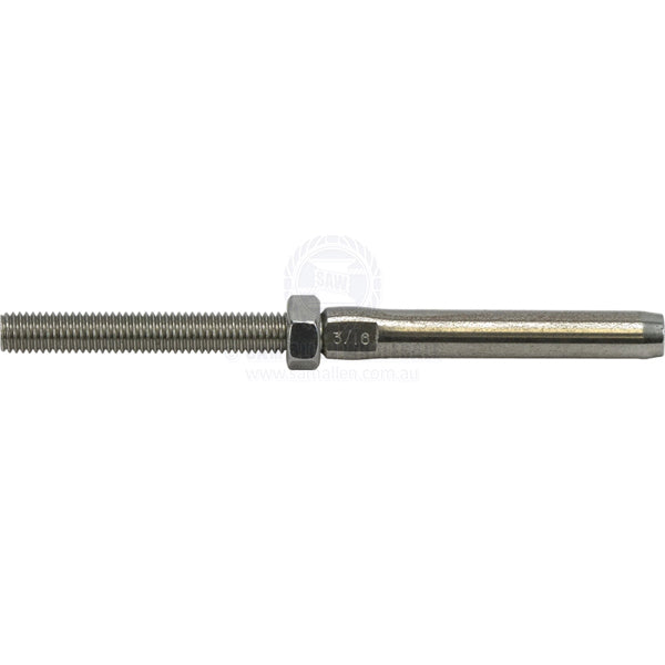 SWAGE TERMINAL - THREADED STUD - S/S