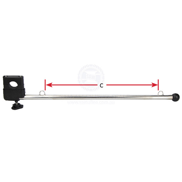 FLAG POLE - RAIL MOUNT