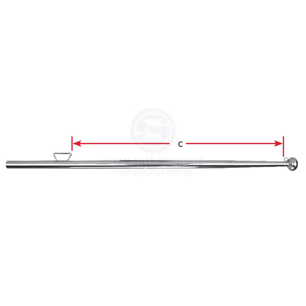 FLAG POLES - STAINLESS STEEL