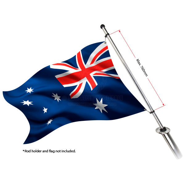FLAG POLE - ROD HOLDER MOUNT - STAINLESS STEEL