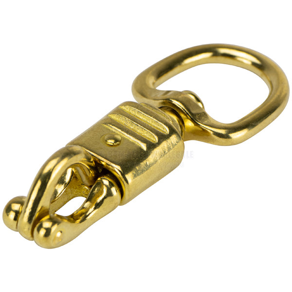 SNAP HOOKS - SWIVEL EYE - BRASS