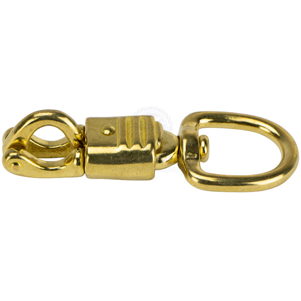 SNAP HOOKS - SWIVEL EYE - BRASS