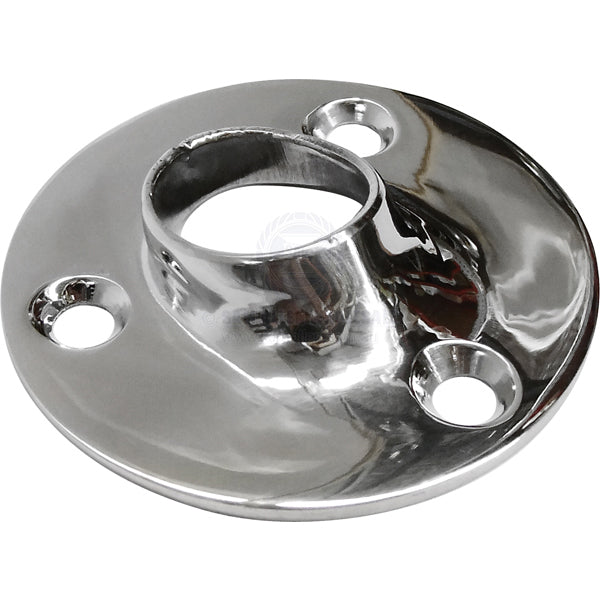 HAND RAIL BASES - WELD ON - ROUND - S/S