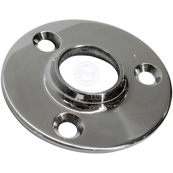 HAND RAIL BASES - WELD ON - ROUND - S/S