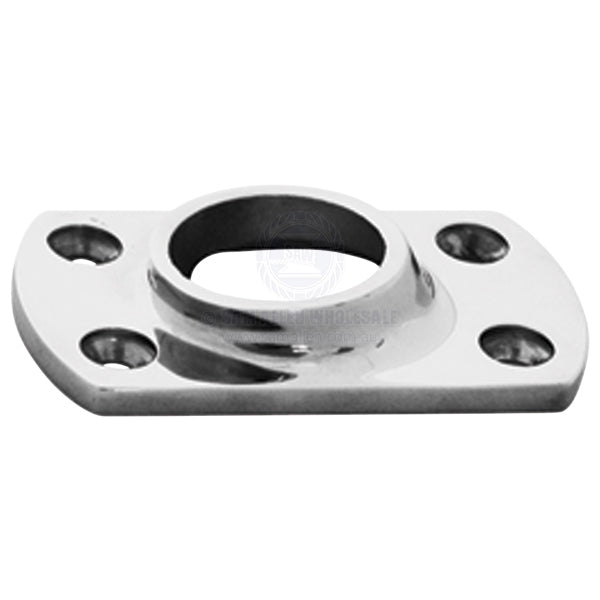 HAND RAIL BASES - WELD ON - RECTANGULAR - S/S