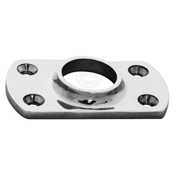 HAND RAIL BASES - WELD ON - RECTANGULAR - S/S