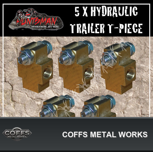 5x-hydraulic-brake-trailer-caravan-brass-t-piece-3-way-block-suit-3-8-nuts-coffs-metal-01