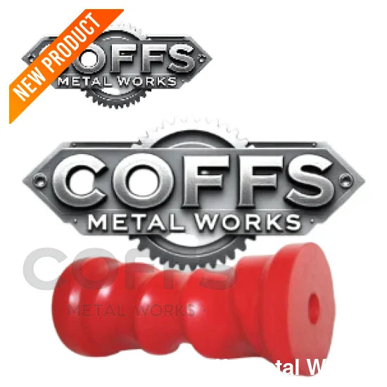 6″ Self Centering Roller RED – 17mm ID boat trailer roller