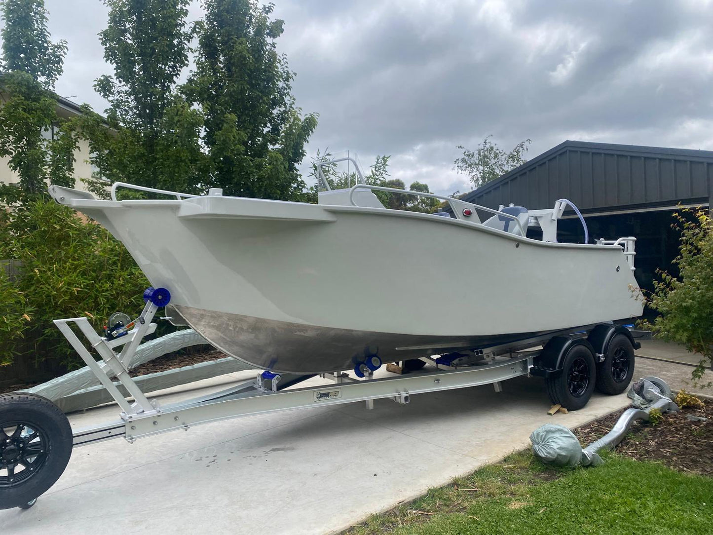 Shadow 550 side console- Coffs Metal Works Boats WPM Edition aluminum boat