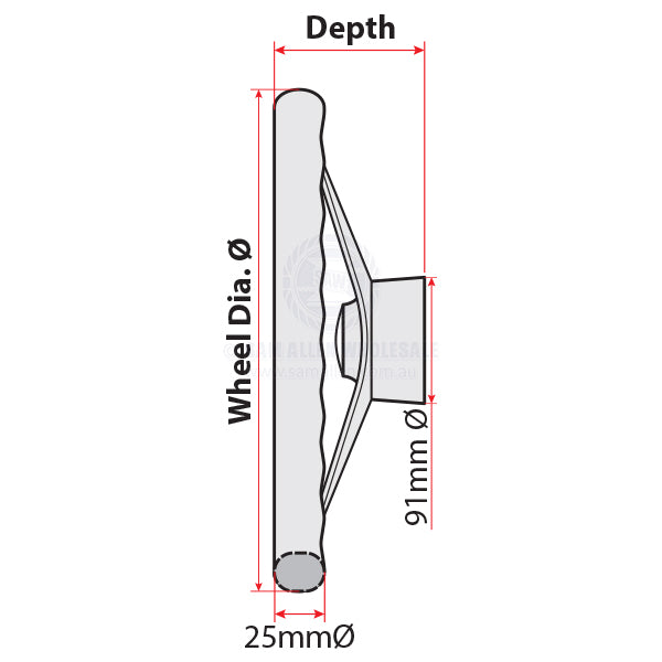 RELAXN STEERING WHEELS - 3 SPOKE GRIP S/S