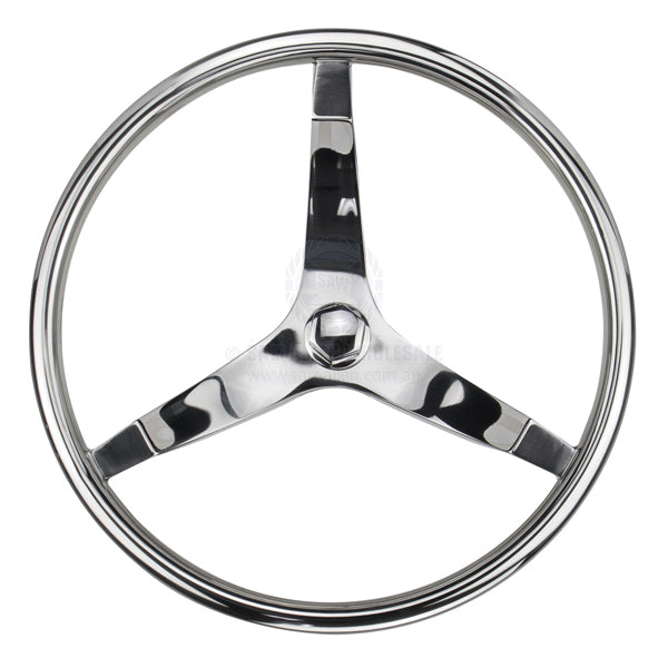 STEERING WHEELS - 3 SPOKE STAINLESS STEEL