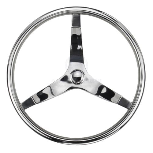 STEERING WHEELS - 3 SPOKE STAINLESS STEEL boat seats