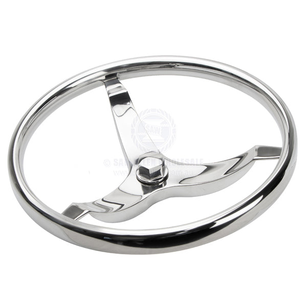 STEERING WHEELS - 3 SPOKE STAINLESS STEEL
