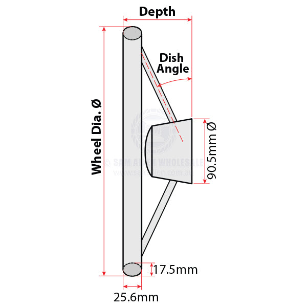 STEERING WHEELS - DISH - 5 SPOKE STAINLESS STEEL