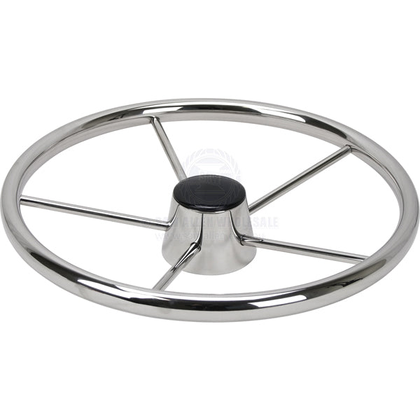 STEERING WHEELS - DISH - 5 SPOKE STAINLESS STEEL