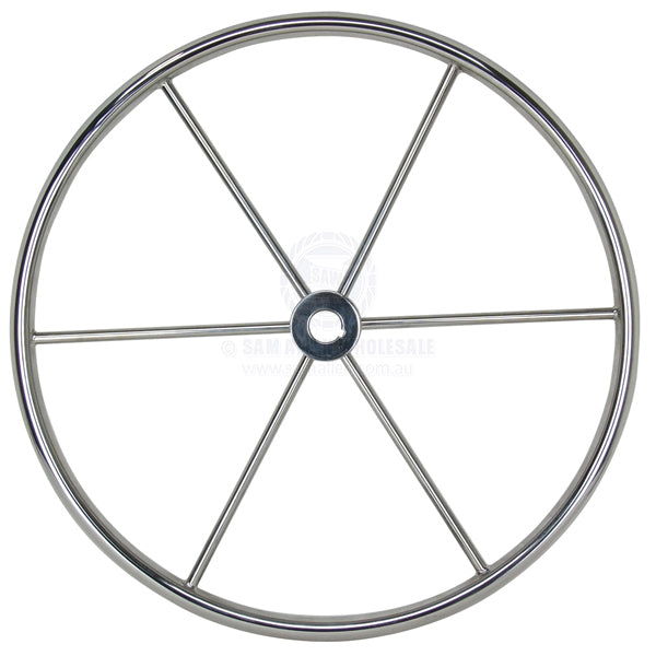 STEERING WHEELS - 6 SPOKE - STAINLESS STEEL