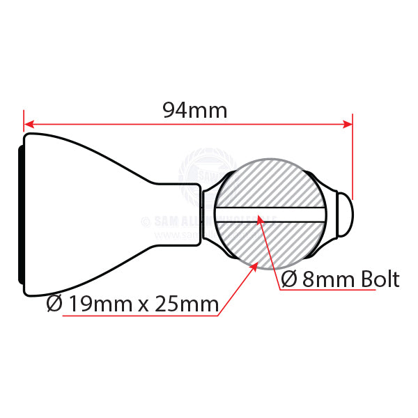 STEERING WHEEL KNOBS - STAINLESS STEEL