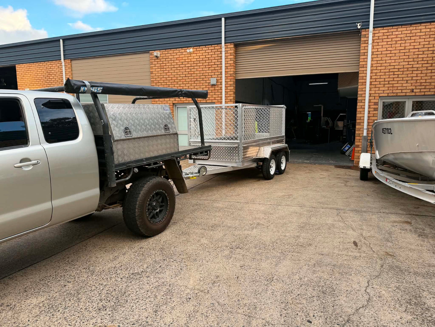 Custom Built Aluminum Box Trailers