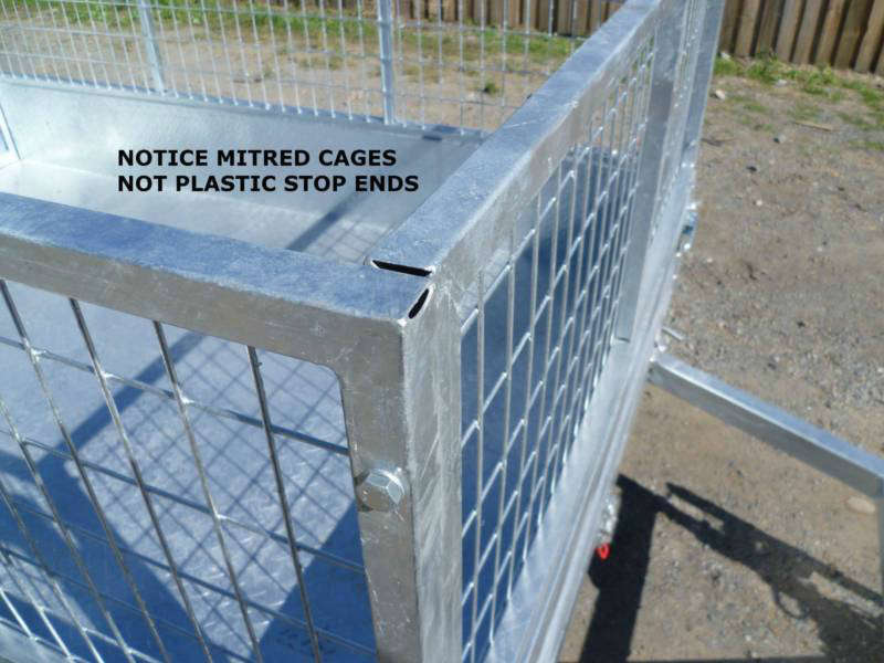 8 x 5 ft Premium Heavy Duty 400mm High Box Trailer ATM 1400kg