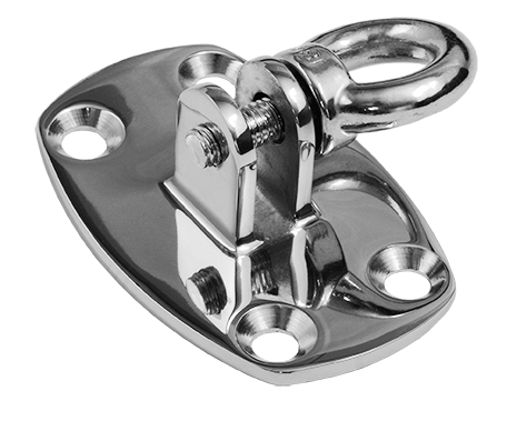 Stainless Steel Mounting Bracket + Eye Bolt 82mm X 55mm | Coffs Metal Works