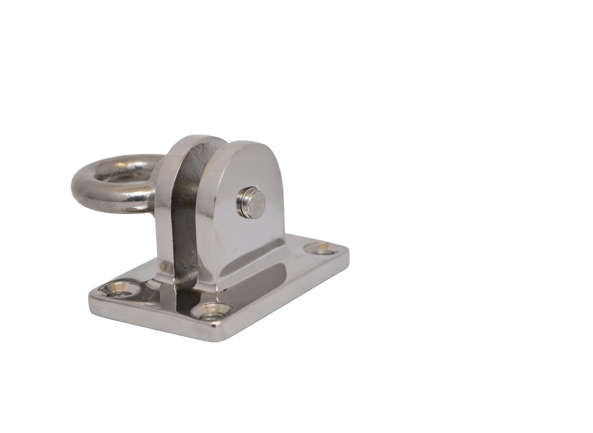 Stainless Steel Mounting Bracket + Eye Bolt 60mm X 40mm | Coffs Metal Works