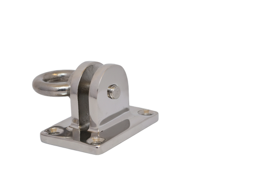 Stainless Steel Mounting Bracket + Eye Bolt 60mm X 40mm | Coffs Metal Works