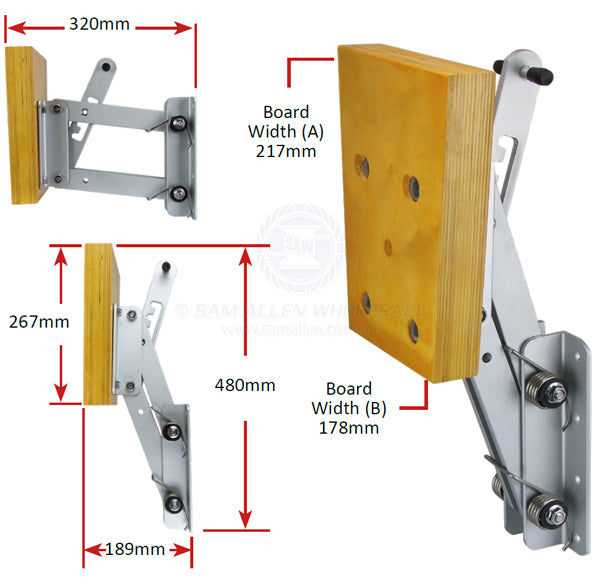 OUTBOARD MOTOR BRACKET - ALUMINIUM