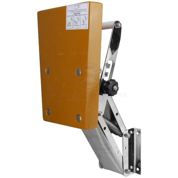 OUTBOARD MOTOR BRACKET - 316 S/S WITH TIMBER MOUNTING BOARD