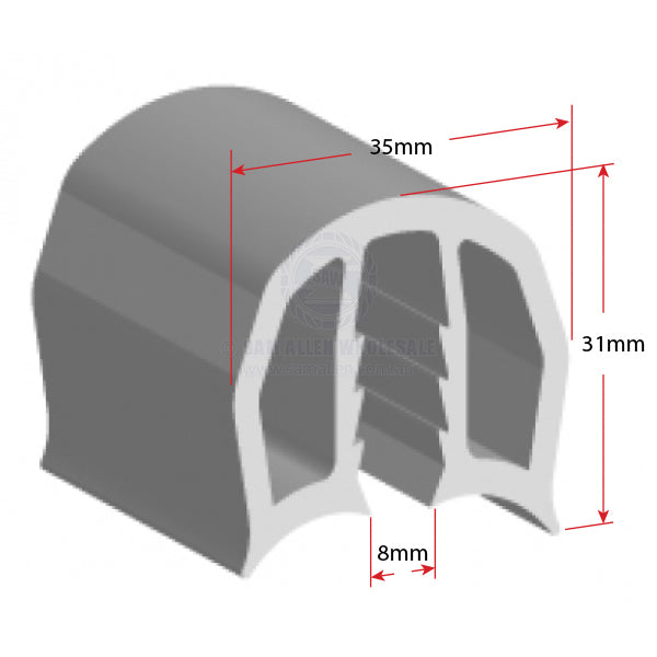 GUNWALE - MOULDING PVC