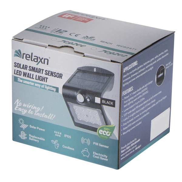 RELAXN LED - WALL LIGHT - SMART SOLAR WITH SENSOR - SMALL