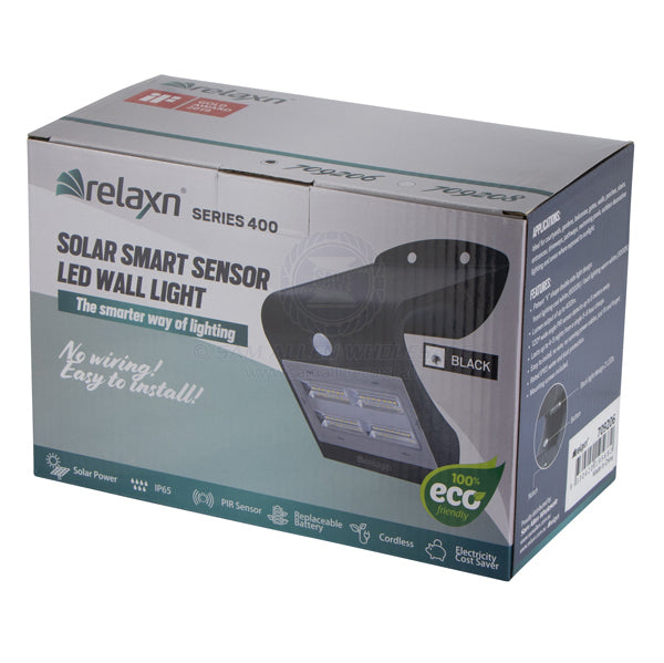 RELAXN LED - WALL LIGHT - SMART SOLAR WITH SENSOR - LARGE