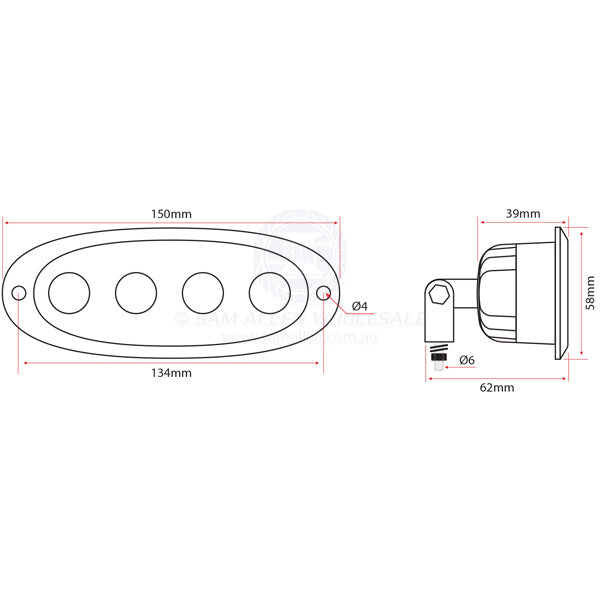 RELAXN LED - DECK FLOODLIGHT - FLUSH OR BRACKET MOUNT