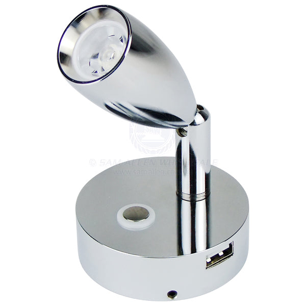RELAXN LED - BULLET READING LIGHT - DIMMABLE - USB-A CHARGER