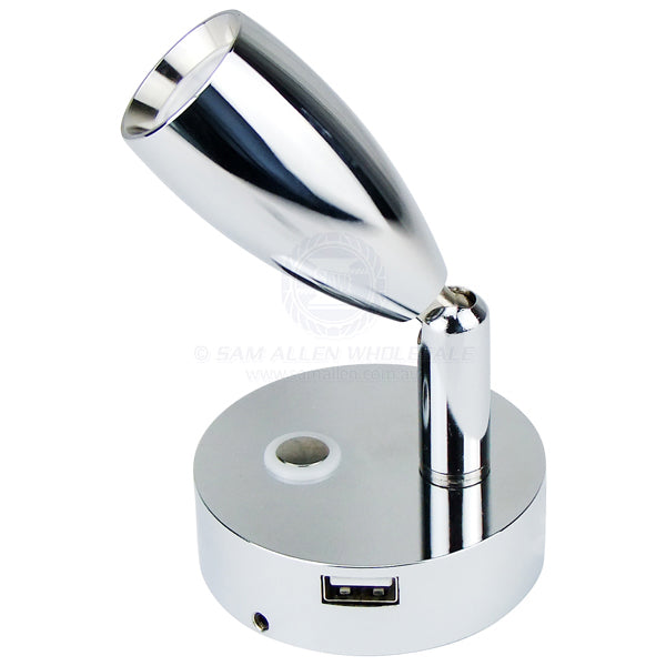 RELAXN LED - BULLET READING LIGHT - DIMMABLE - USB-A CHARGER