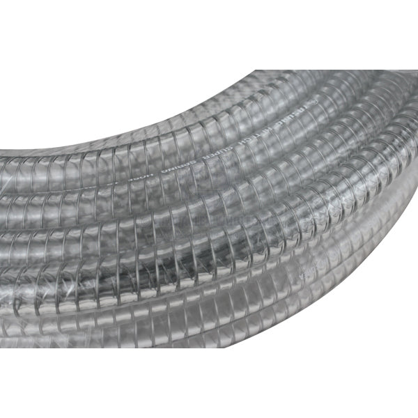 HOSE - CLEAR PVC - SPRING REINFORCED