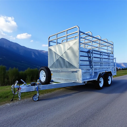 CCT 12×6 Livestock / Cattle Trailer for Sale ATM 4200KG  with Side Rails & Ramps
