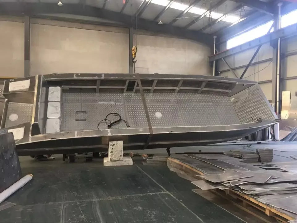 wolf Pack 9m Aluminum Barge Landing Craft Work Boat for Car Transport