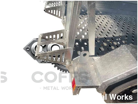 7x4 mini plant trailer 3500kg Galvanised plant trailer