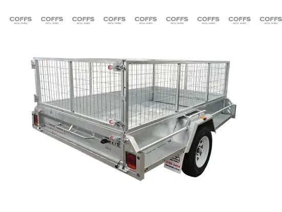 8×6 Premium HD Braked Box Trailer For Sale ATM 1400KG With Jockey Wheel/ 100mmX50mm Drawbar