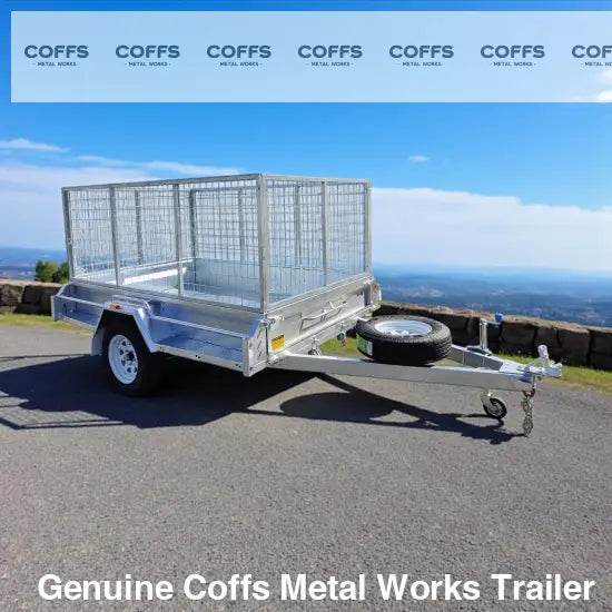 8×6 Premium HD Braked Box Trailer For Sale ATM 1400KG With Jockey Wheel/ 100mmX50mm Drawbar