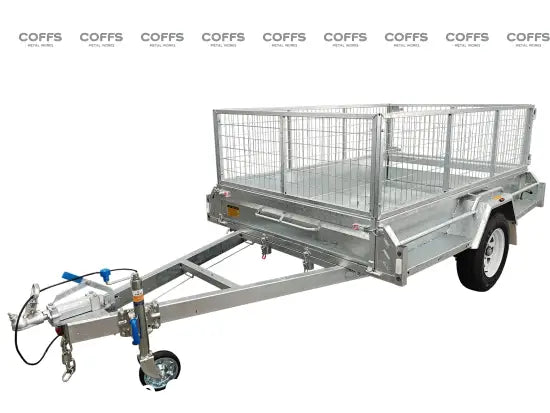 8×6 Premium HD Braked Box Trailer For Sale ATM 1400KG With Jockey Wheel/ 100mmX50mm Drawbar