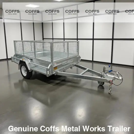 8×6 Premium HD Braked Box Trailer For Sale ATM 1400KG With Jockey Wheel/ 100mmX50mm Drawbar