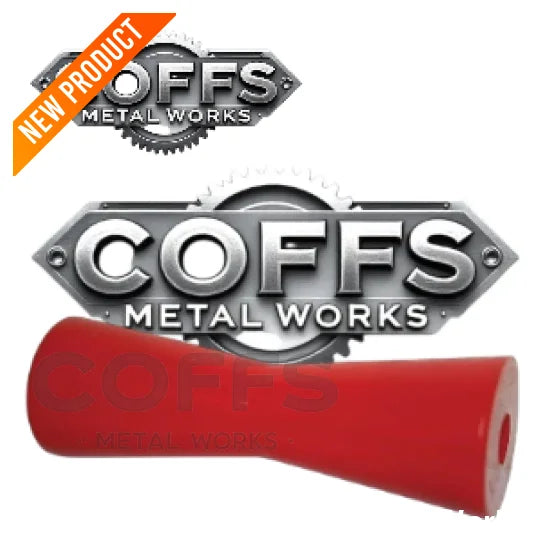 8″ Concave Roller RED – 17mm ID boat trailer roller